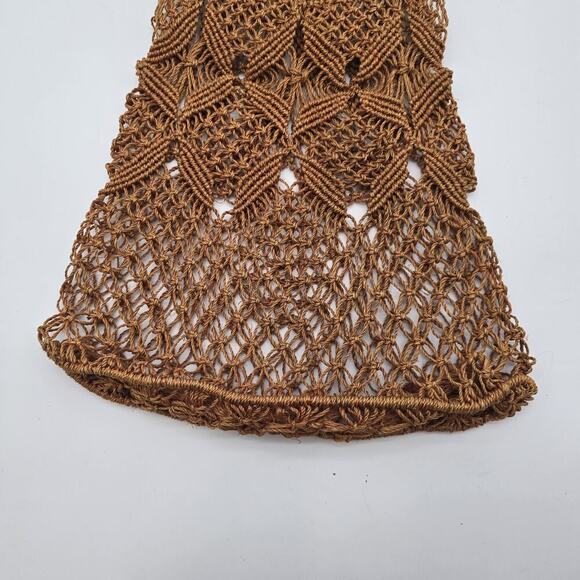 Vintage Woven Boho Bag Rattan Purse Whicker Macrame Woven Circle Boho - Picture 4 of 14